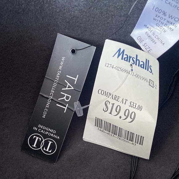 New 100% Wool Wide Brim Gray Hat - Picture 5 of 5